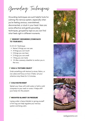 33 Grounding Techniques